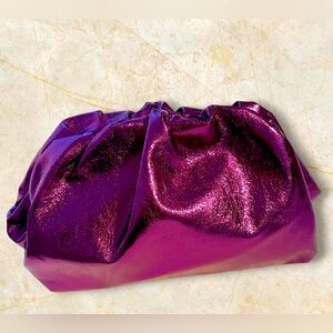 Metallic Lavendar Clutch